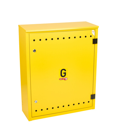 Armoire a gaz autoportante 700 x 850 x 250 - jaune